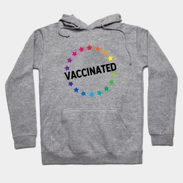 VACCINATED - Vaccinate against the Virus, End the Pandemic! Hoodie by Zen Cosmos Official